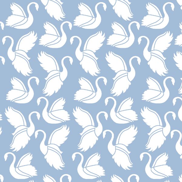 Swan Silhouette in Water