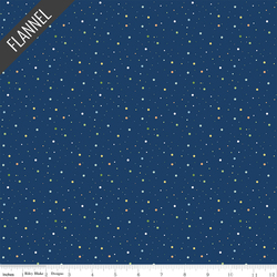 Stars Flannel in Navy