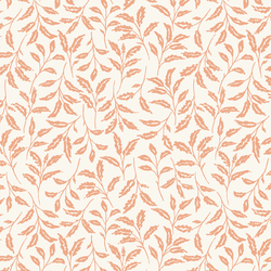 Valley Leaf in Peachy Pink on Cream