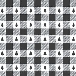 Woodland Check in Onyx