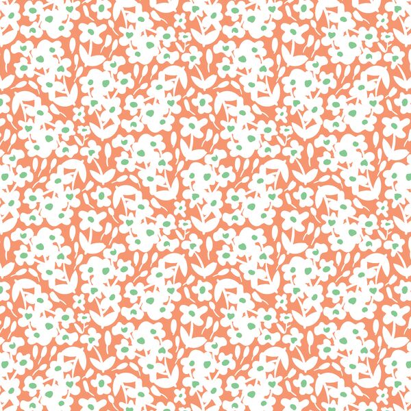 Daisy Silhouette in Tangerine