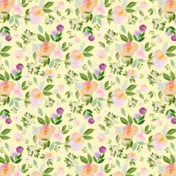 Little Garden Blooms in Spring Morning