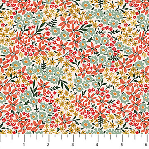 Calico in Red Multi