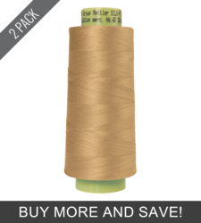 Straw (9160-0538) - Silk Finish Cotton 60wt - 3000 Yards (2 Pack)