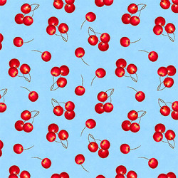 Cherries in Blue