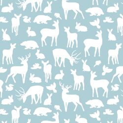 Forest Friends in Powder Blue