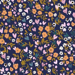 Heart Garden in Navy