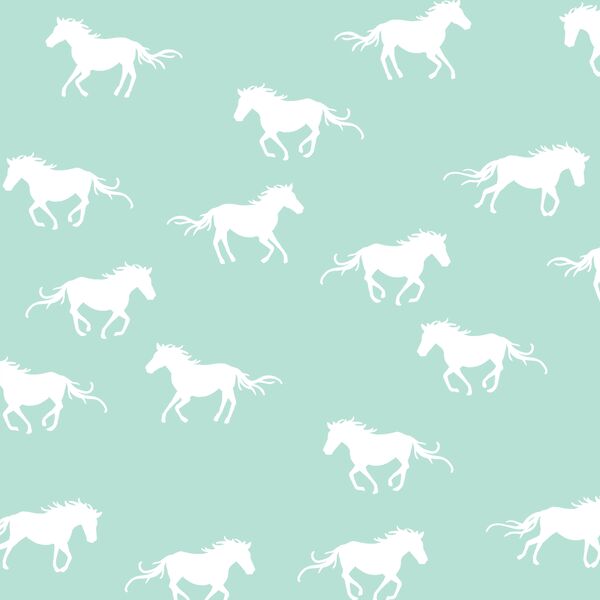 Horse Silhouette in Aloe