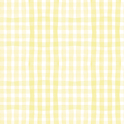 Painted Gingham in Citrus Yellow
