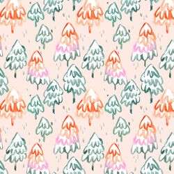 Festive Trees in Light Peach