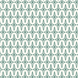Star in Frosty Green on Cream