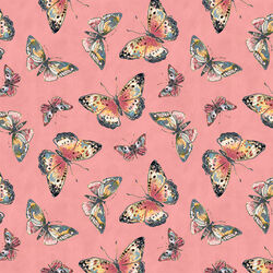 Butterfly Toss in Dark Pink