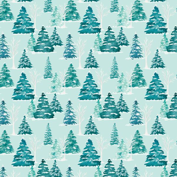 Little Frosty Forest in Aqua