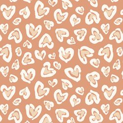 Large Wild Hearted in Clay Peach and Cream