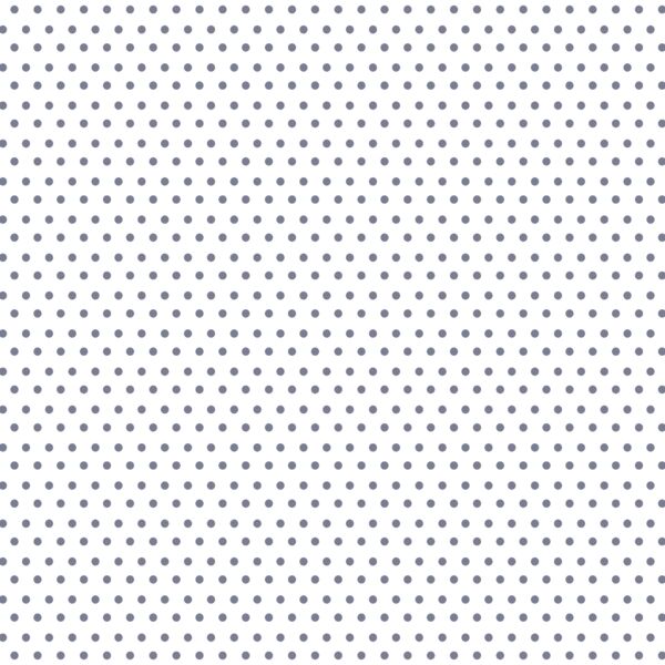Polka Dots in Lilac Bush on White