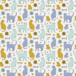 Little Cat Sketches in Sky
