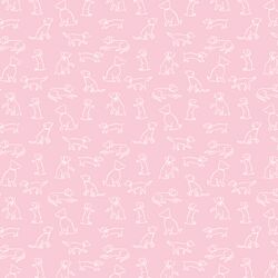 Playful Pups in Bubblegum