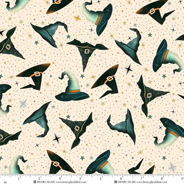 Witches Hats and Stars in Cream