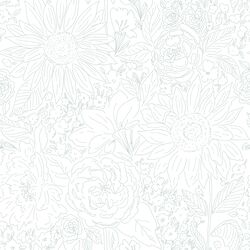 Paperie in Steel Blue on White