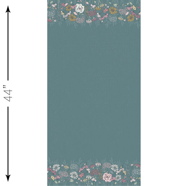 Growing Love Border in Teal