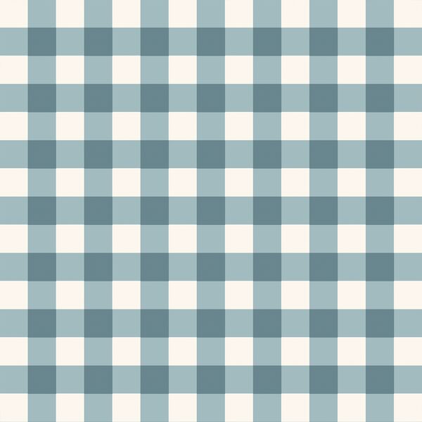 Gingham in Winter Blue