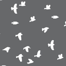 Flock Silhouette in Charcoal