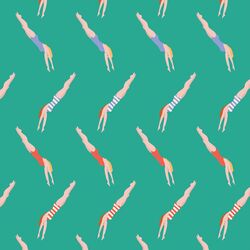 Synchronized Swimming in Sea Green