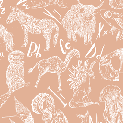 Big Animals in Dark Pink