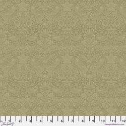 Tonal Strawberry Thief in Olive Fruit