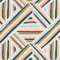 Diamond Stripe in Oasis
