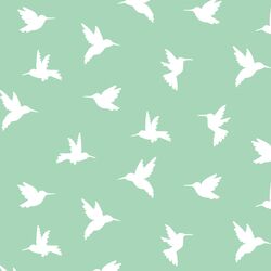 Hummingbird Silhouette in Seaglass