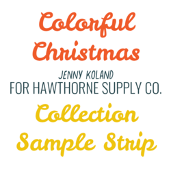 Colorful Christmas Sample Strip