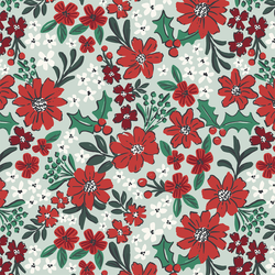 Large Christmas Floral in Bright