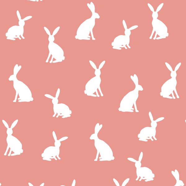 Cottontail Silhouette in Tulip