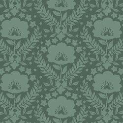 Royal Floral Silhouette in Forest Glade