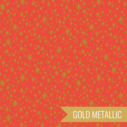 Starry Night in Red Metallic