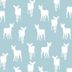 Fawn Silhouette in Powder Blue