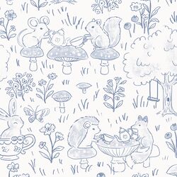 Tonal Tea Party in Light Indigo