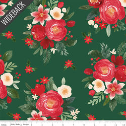 Floral Wideback in Green