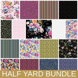 Midnight Blooms Half Yard Bundle