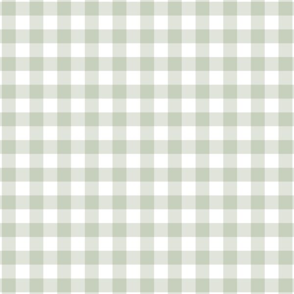 Gingham Check in Succulent Green