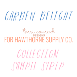 Garden Delight Sample Strip