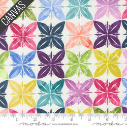Slow Stroll Canvas in Rainbow