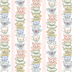 Tea Cup Stack in Peach