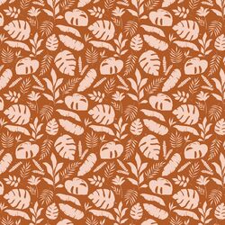 Tropical Silhouette in Tiger Orange