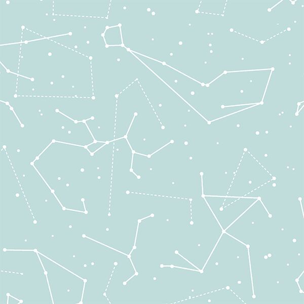 Star Charts in Glacier Blue