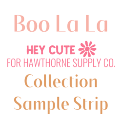 Boo La La Sample Strip