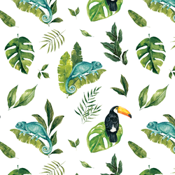 Jungle Friends in White
