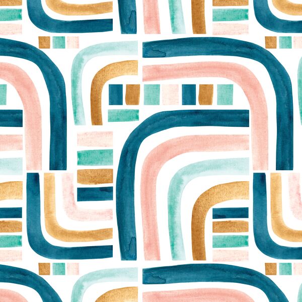 Retro Stripe in Rainbow