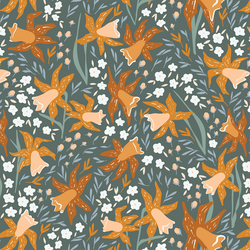 Garden Song in Thyme Green